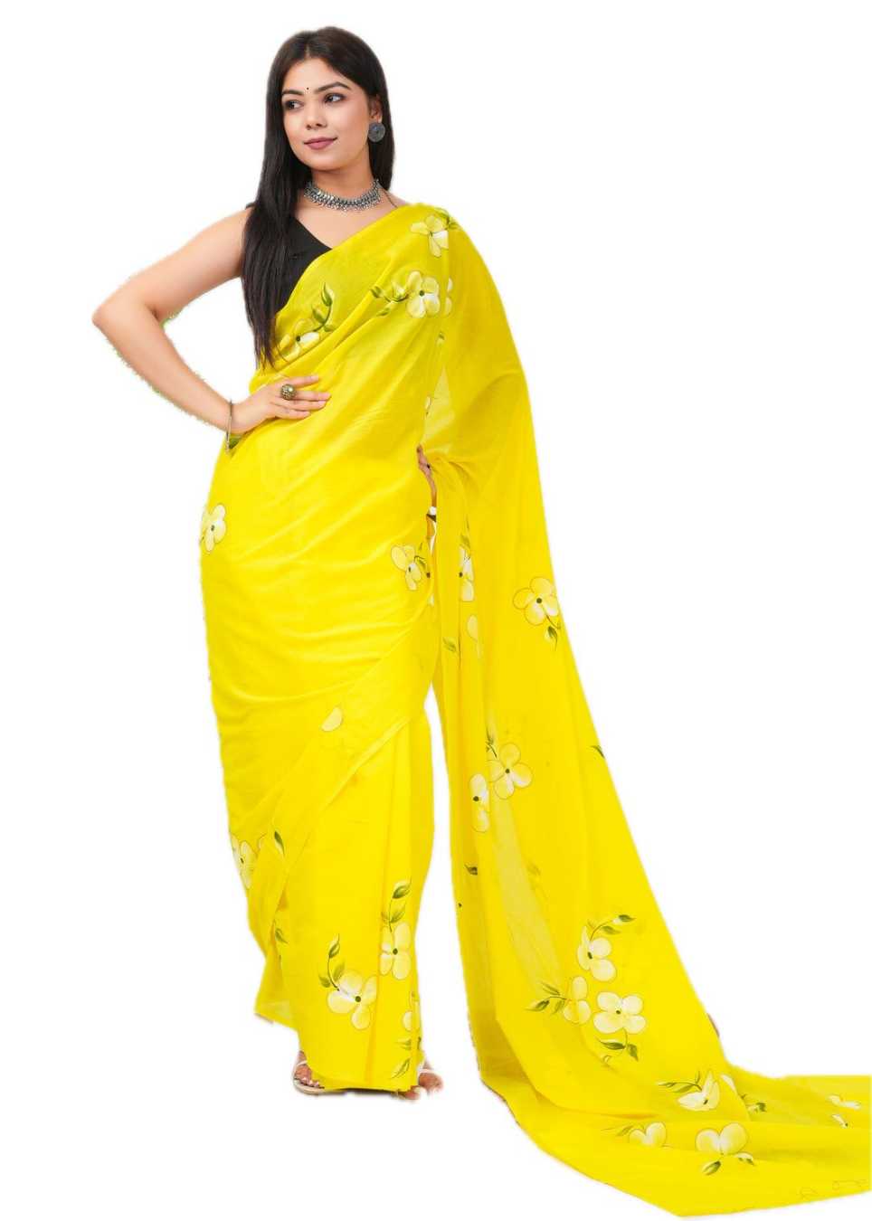 **Premium Cotton saree with Blouse & Peace: Traditional Elegance for Modern Living**