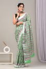 Nature's Palette Linen Saree