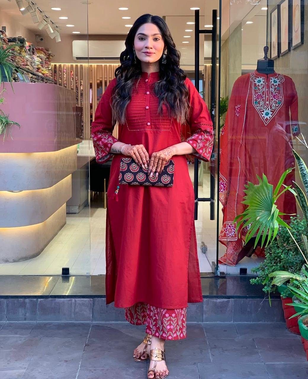 Floral Embroidery Co-ord Set