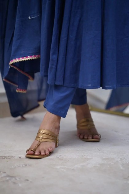 Premium Anarkali Suit Set Color Navy Blue